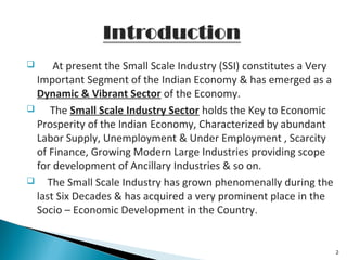 contribution of small scale industries in economic developement | PPT