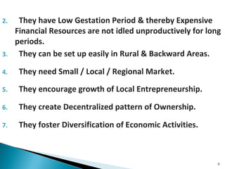 contribution of small scale industries in economic developement | PPT