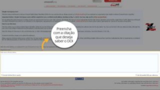 Como encontrar um código DOI de um arquivo pela Crossref?