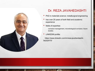 Corrosion knowledge management: Corrosion for Managers with little or no  technical knowledge of corrosion | PPT