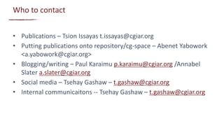 ILRI Communications and Knowledge Management Strategy