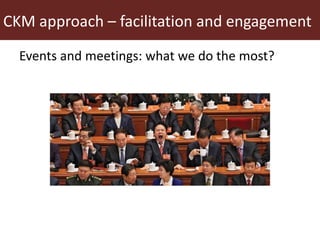  A snapshot of some communication and knowledge management approaches used by ILRI