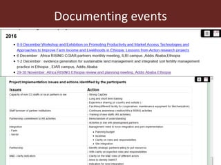  A snapshot of some communication and knowledge management approaches used by ILRI