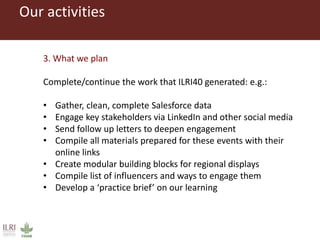 ILRI Comms project insight 2014: ILRI@40