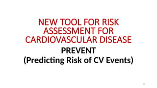 CKM risk score,.a novelCVS risk predictor | PPTX