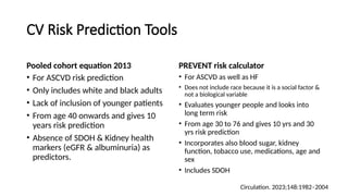 CKM risk score,.a novelCVS risk predictor | PPTX
