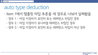 Effective Modern C++ Study
C++ Korea33
 