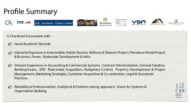 profile summary