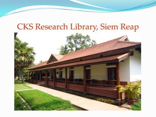 Center for Khmer Studies Powerpoint Presentation | PPTX