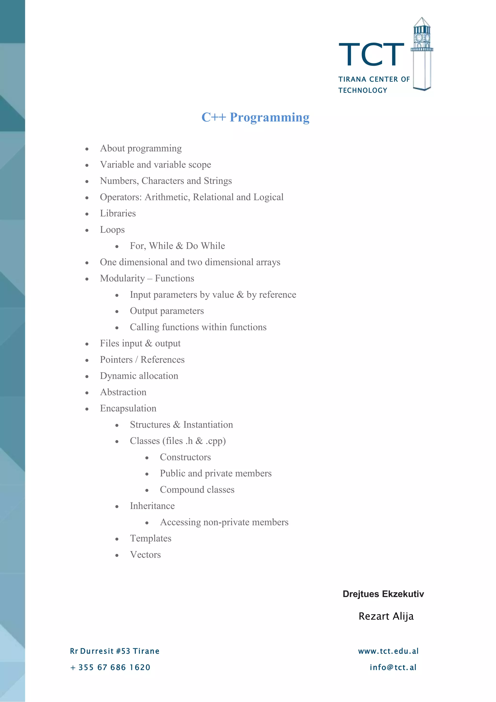 Kursi C++ | PDF