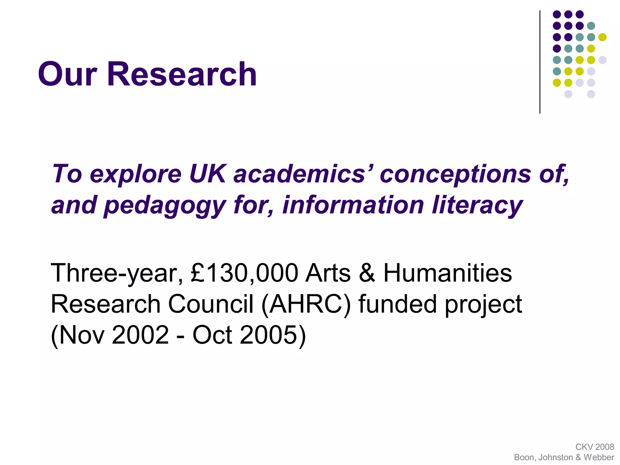 Developing Student Information Literacy