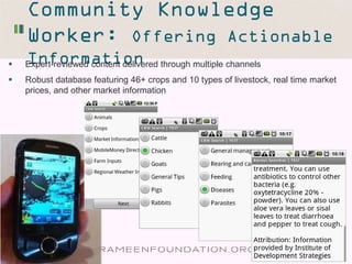 Community Knowledge Worker Program [in Uganda]