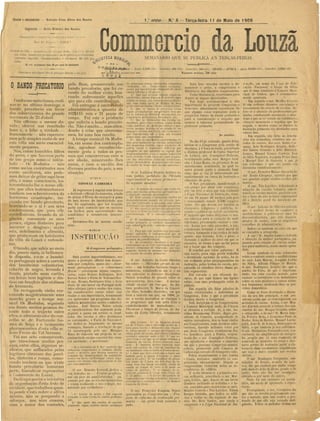 Commercio da Louzã n.º 6 – 11.05.1909
