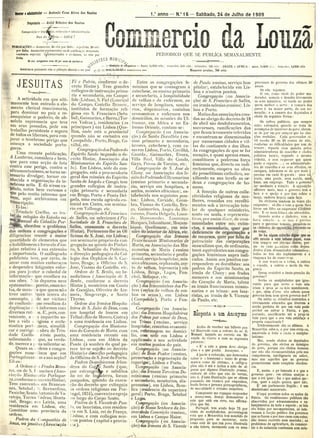 Commercio da Louzã n.º 16 – 24.07.1909