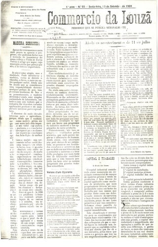 Commercio da Louzã n.º 22 – 10.09.1909