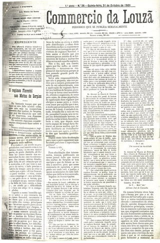 Commercio da Louzã n.º 26 – 21.10.1909