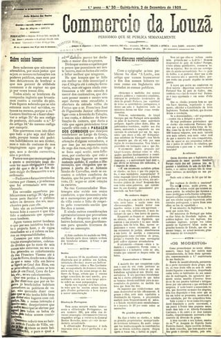 Commercio da Louzã n.º 30 – 02.12.1909