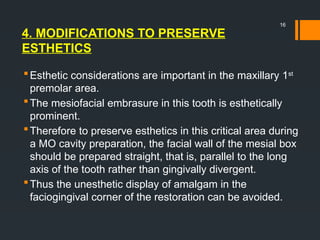 Teeth Modification CL-II CAVITY MODIFICATIONS endodontics .pptx