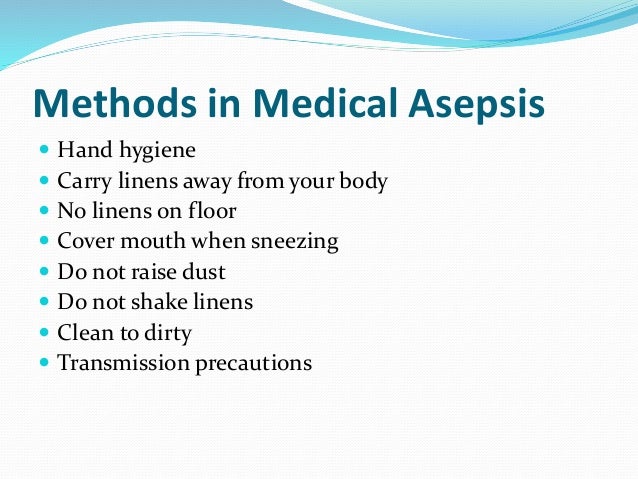 principles of asepsis