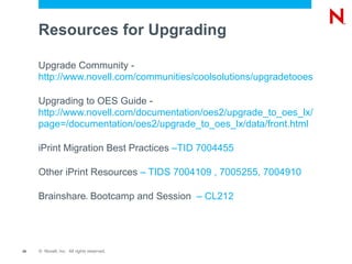 OS components NetWare  Migration  path 