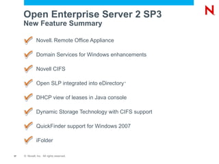 Open Enterprise Server 2 SP2 