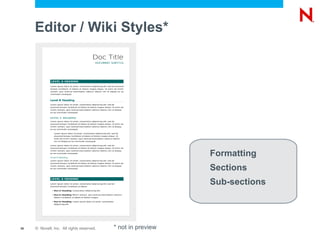 Engage the people as real-time messages come through Novell ®  Pulse Use Cases The List Goes On... 