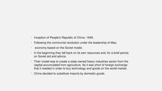 World politics :The Rise of the Chinese Economy | PPTX