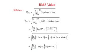 Initial Rms Value RMS value calculation using integral.pptx
