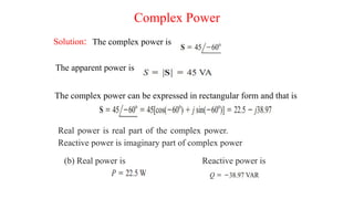 AC Circuit Power calculation using power factor | PPTX