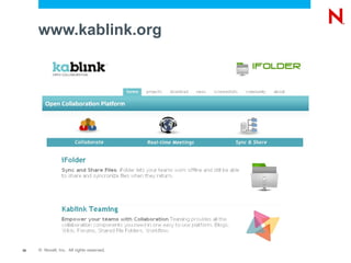 www.kablink.org




30   © Novell, Inc. All rights reserved.
 