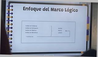 Enfoque del Marco Lógico
9
p
 