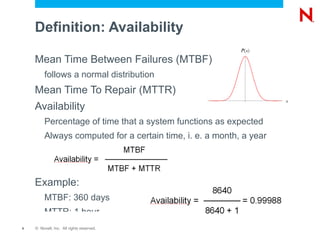 How much does downtime of a service cost you? Even if you can afford a 5 second blip, can you afford a day long outage or worse, loss of data? Can you afford low availability systems? If you are selling or depending on a service, service unavailability translates to cost 