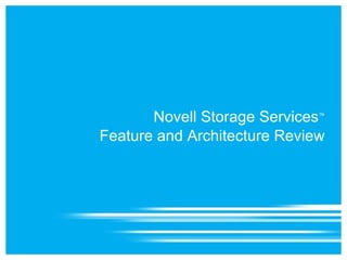 Novell Storage Services and NCP ™ Tuning and Troubleshooting 