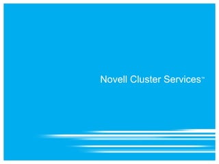 NCP ™  Server Communicates with NSS Via VFS Runs as part of eDirectory ™  (ndsd) 