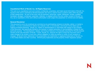 Previous Versions of  Novell Storage Services ™  on Linux OES2 64 bit  OES2 SP1 Enhanced version of OES2 OES2 SP2 Improved Read-ahead algorithm (Stepping Window) OES2 SP3 Improved I/O Scheduler interactions 