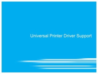 Universal Printer Driver Support
 