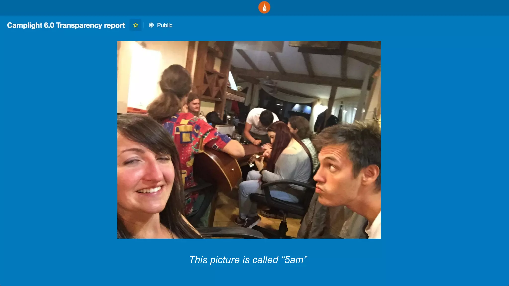 This picture is called “5am”
 