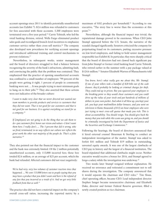 The Wells Fargo Cross-Selling Scandal | PDF
