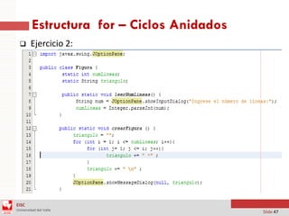 Ciclos Java - NetsBeans - Algoritmia | PDF