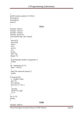 C Programming lab | PDF