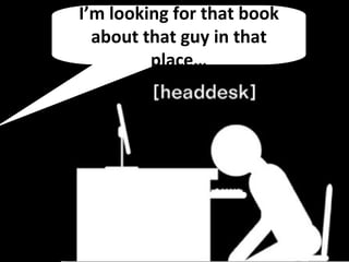 I’m looking for that book about that guy in that place… 