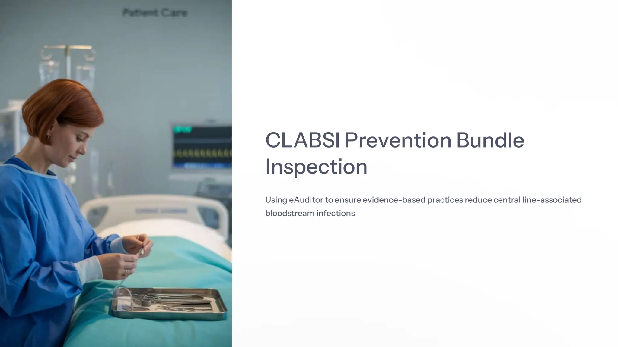 Associated Bundle CLABSI Prevention Bundle Inspection with eAuditor Audits & Inspections ...