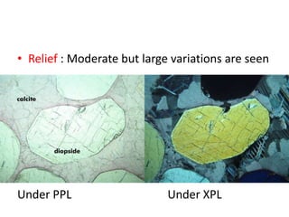 • Relief : Moderate but large variations are seen
Under PPL Under XPL
 
