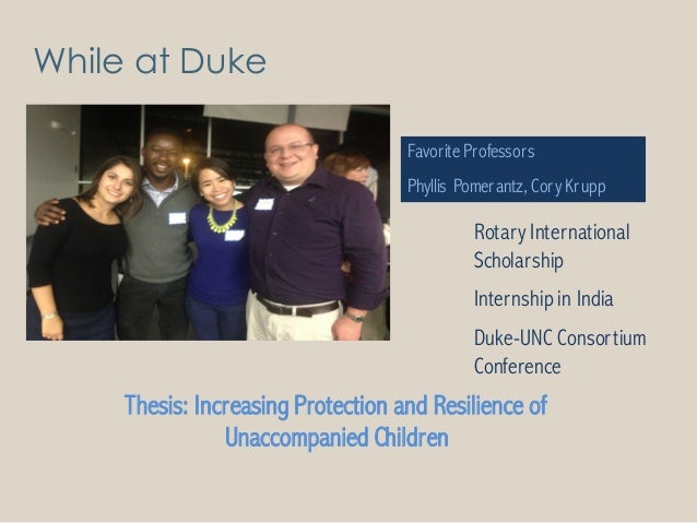 Duke student thesis