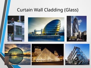 Cladding Materials and techniques in building construction | PPTX