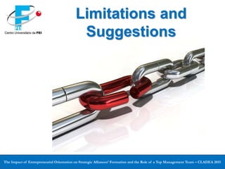 THE IMPACT OF ENTREPRENEURIAL ORIENTATION ON STRATEGIC ALLIANCES ...