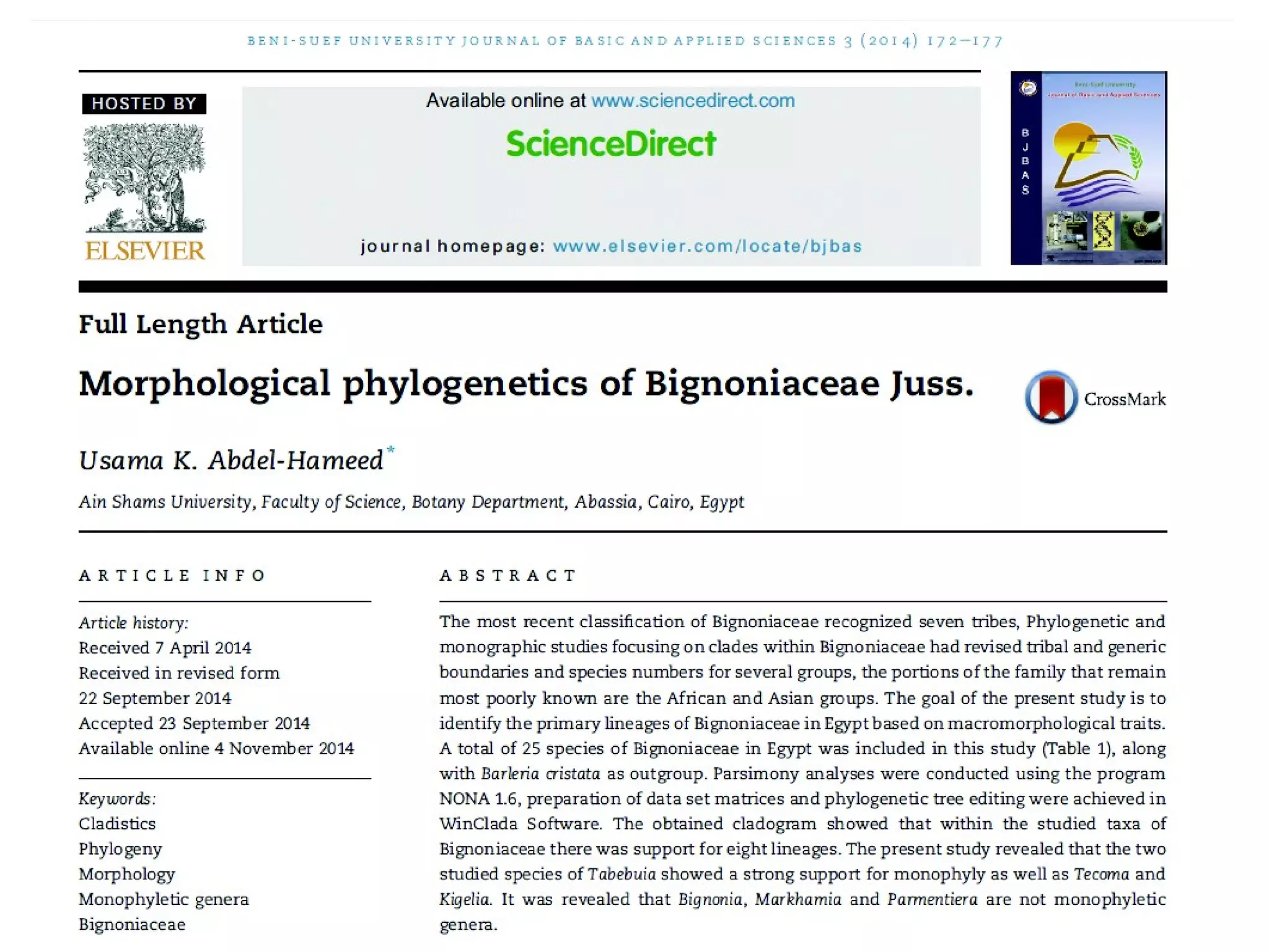 Basics of Cladistic Analysis Workshop