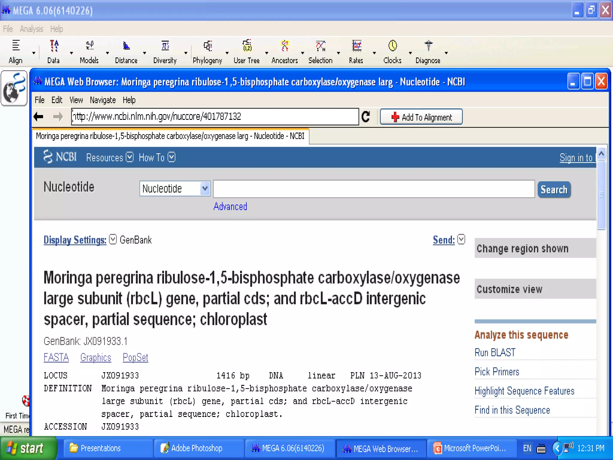 Basics of Cladistic Analysis Workshop