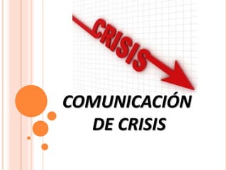 COMUNICACIÓN
DE CRISIS
 