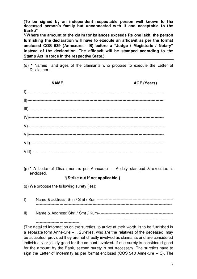 application letter for claim sle of bank letter of indemnity images cv application letter for claim sle of bank letter of indemnity images cv